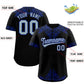 Custom Black Royal Baroque Style Personalized Baseball Jersey Limited