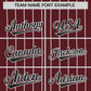 Custom Burgundy White Stripe Fashion Authentic Baseball Jersey Limited