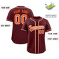 Custom Burgundy Classic Style Authentic Baseball Jersey Limited