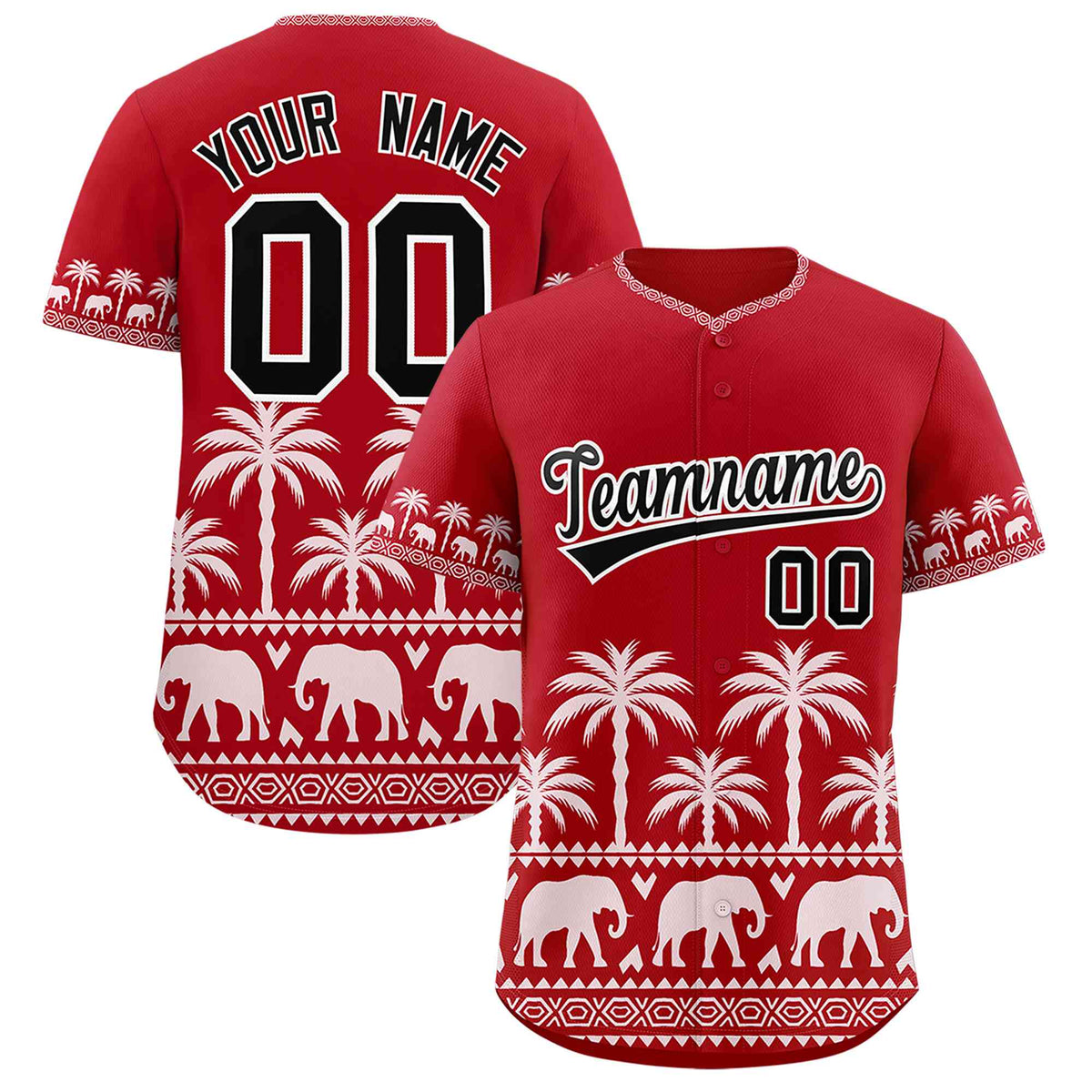 Custom Red White Graffiti Pattern Personalized Bossinia Style Authentic Baseball Jersey