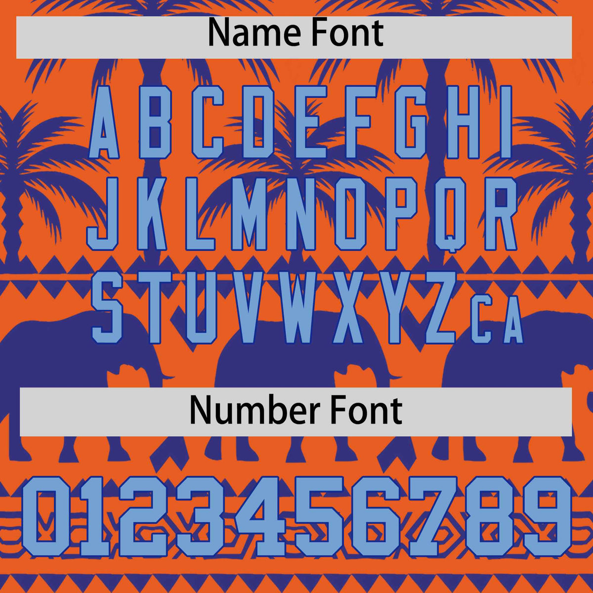 Custom Orange Royal Graffiti Pattern Personalized Bossinia Style Authentic Baseball Jersey Limited