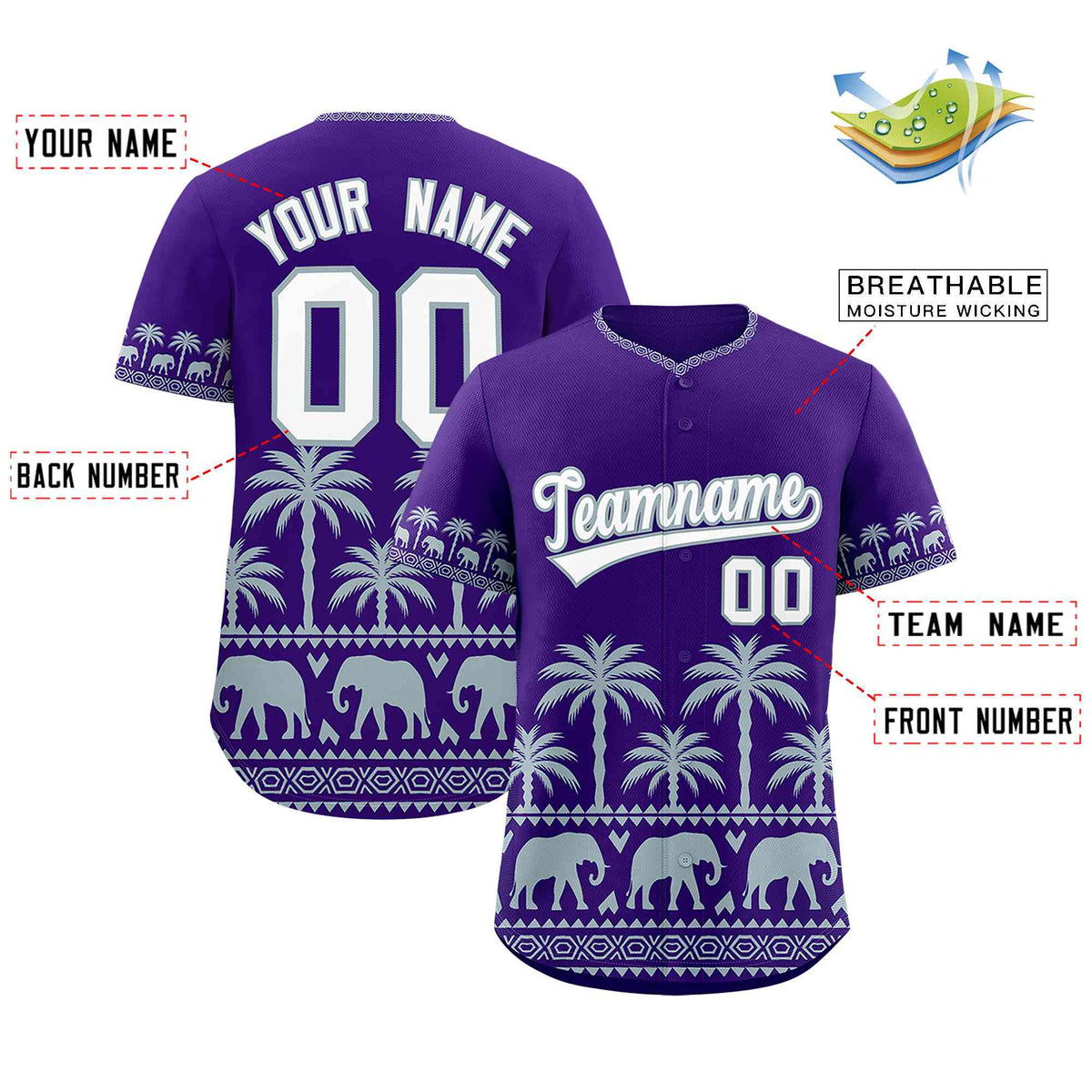 Custom Purple Silver Graffiti Pattern Personalized Bossinia Style Authentic Baseball Jersey Limited