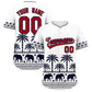 Custom White Navy Graffiti Pattern Personalized Bossinia Style Authentic Baseball Jersey