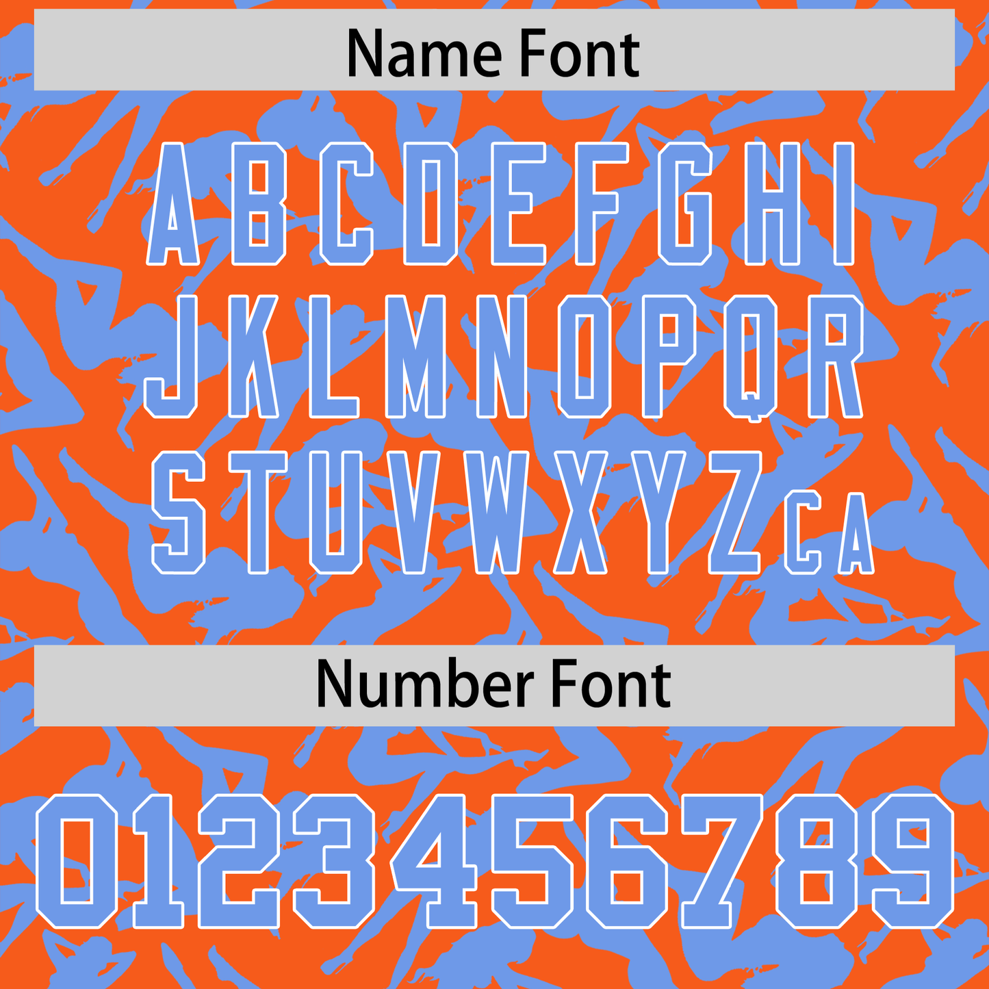 Custom Orange Light Blue Playboy Graffiti Pattern Authentic Baseball Jersey Limited