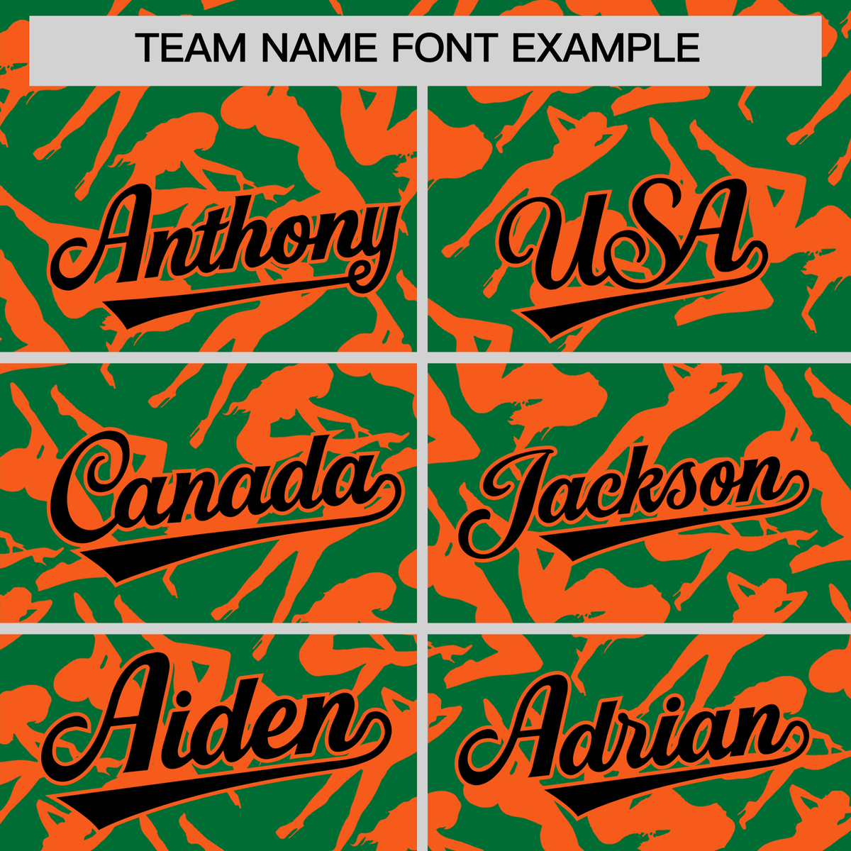 Custom Kelly Green Orange Playboy Graffiti Pattern Authentic Baseball Jersey Limited