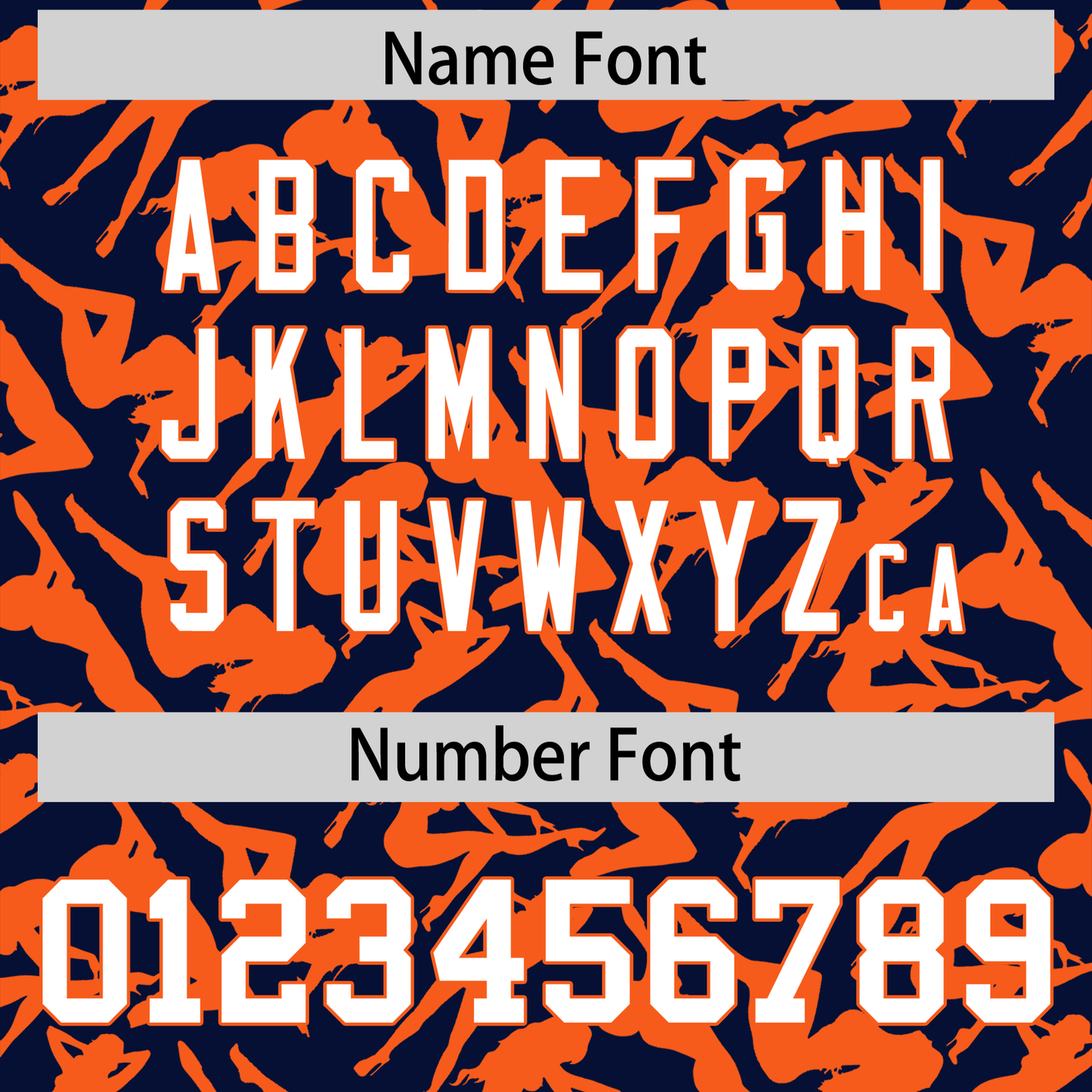 Custom Navy Orange Playboy Graffiti Pattern Authentic Baseball Jersey Limited