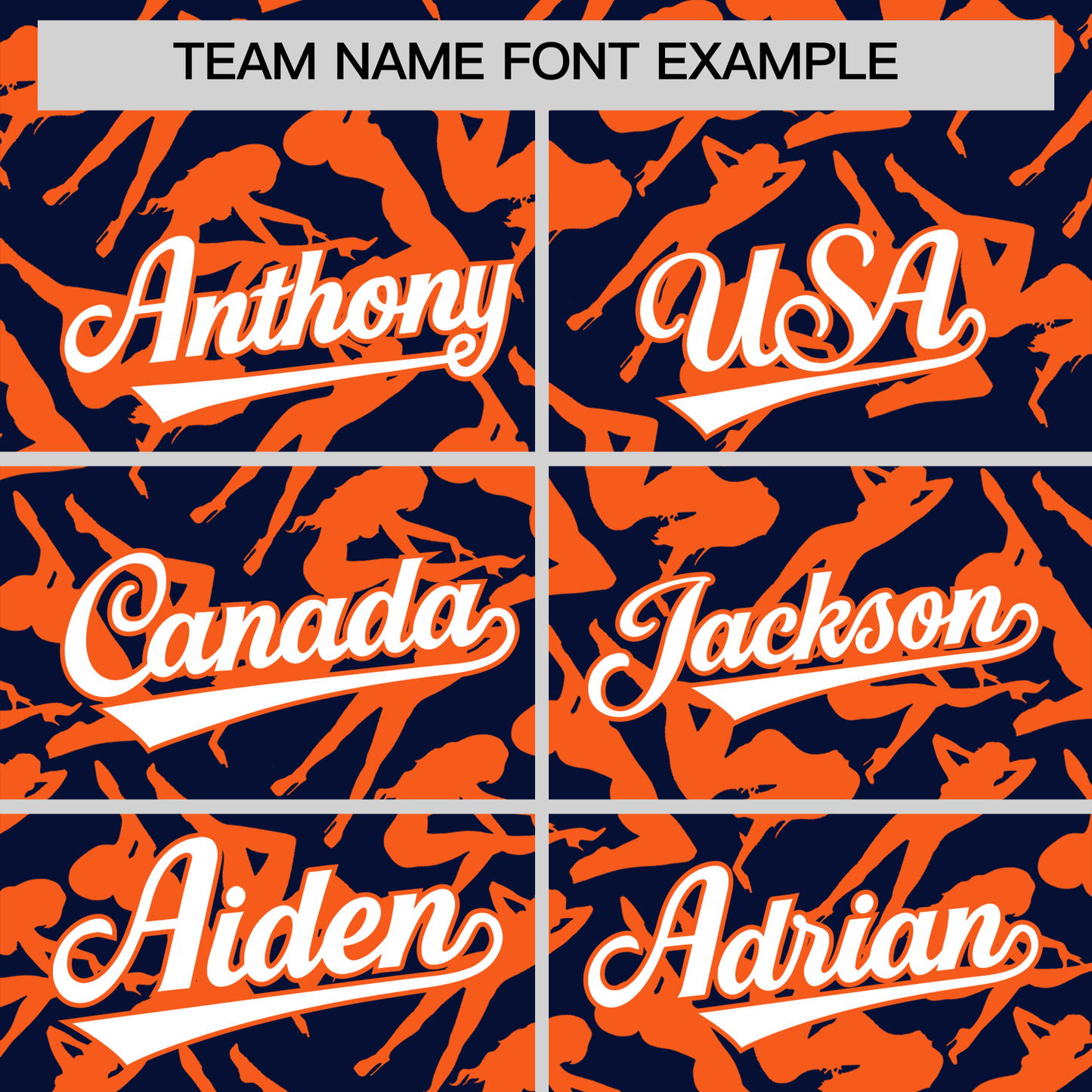 Custom Navy Orange Playboy Graffiti Pattern Authentic Baseball Jersey Limited