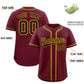Custom Maroon Classic Style Authentic Baseball Jersey Limited