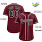 Custom Maroon Classic Style Authentic Baseball Jersey Limited