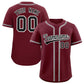 Custom Maroon Classic Style Authentic Baseball Jersey