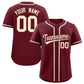 Custom Maroon Classic Style Authentic Baseball Jersey