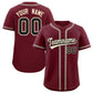 Custom Maroon Classic Style Authentic Baseball Jersey