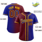 Custom Maroon Royal Two Tone Gradient Fashion Authentic Baseball Jersey Limited