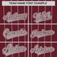 Custom Maroon Gray Stripe Fashion Authentic Baseball Jersey Limited