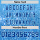 Custom Light Blue Royal Sparkle-Effect Pattern Gradient Fashion Authentic Baseball Jersey Limited