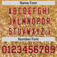 Custom Old Gold Crimson Sparkle-Effect Pattern Gradient Fashion Authentic Baseball Jersey Limited