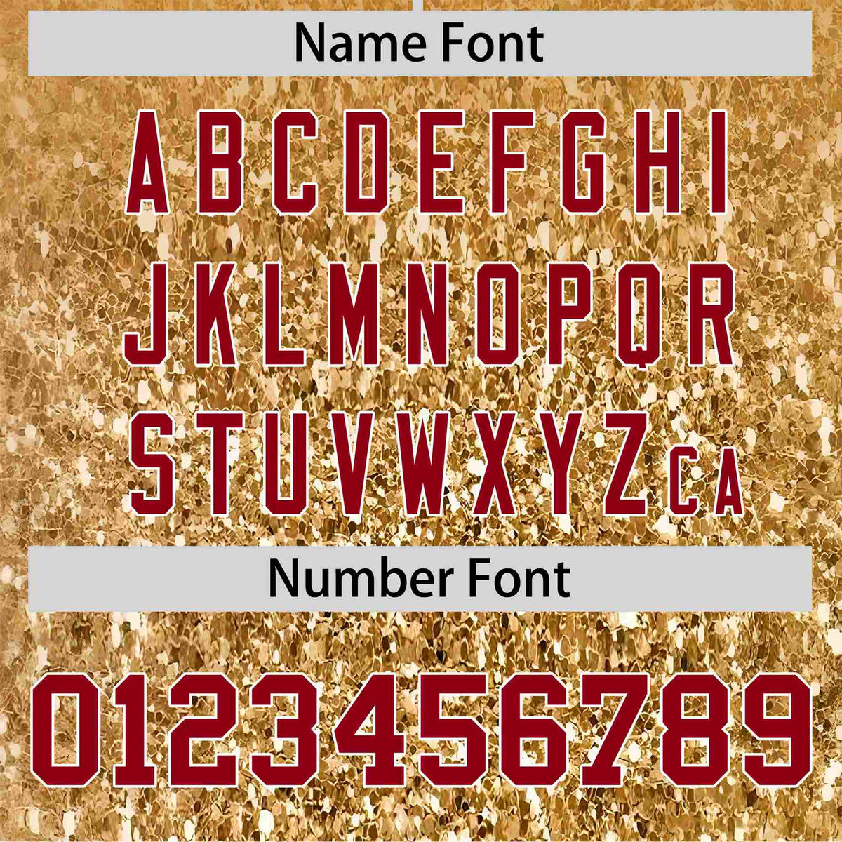 Custom Old Gold Crimson Sparkle-Effect Pattern Gradient Fashion Authentic Baseball Jersey Limited