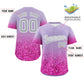Custom Light Purple Gray Sparkle-Effect Pattern Gradient Fashion Authentic Baseball Jersey Limited