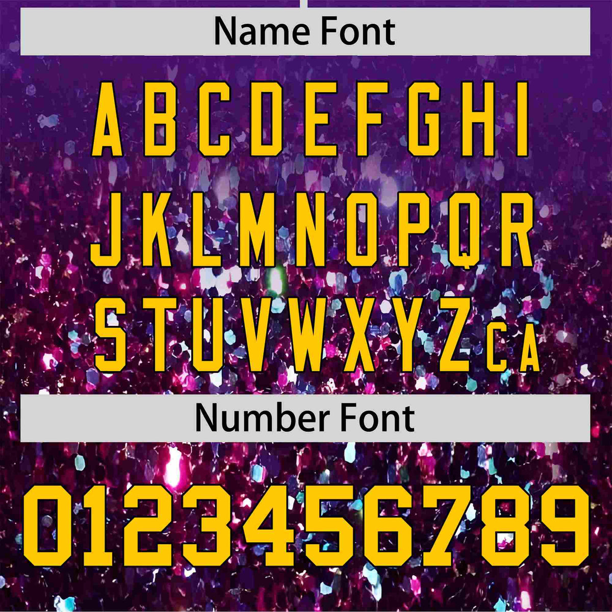 Custom Purple Gold Sparkle-Effect Pattern Gradient Fashion Authentic Baseball Jersey Limited