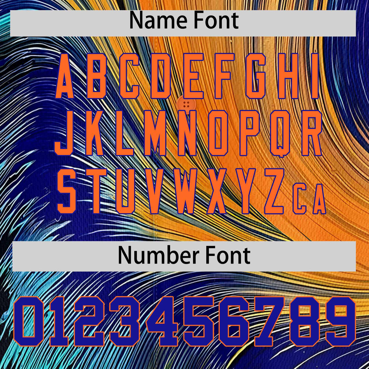 Custom Orange Royal Fluid Feather Graffiti Pattern Authentic Baseball Jersey Limited