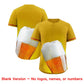Custom Old Gold Red National Beer Day Personalized Beer Pattern Baseball Jersey Limited