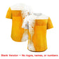 Custom Orange White National Beer Day Personalized Beer Pattern Baseball Jersey Limited