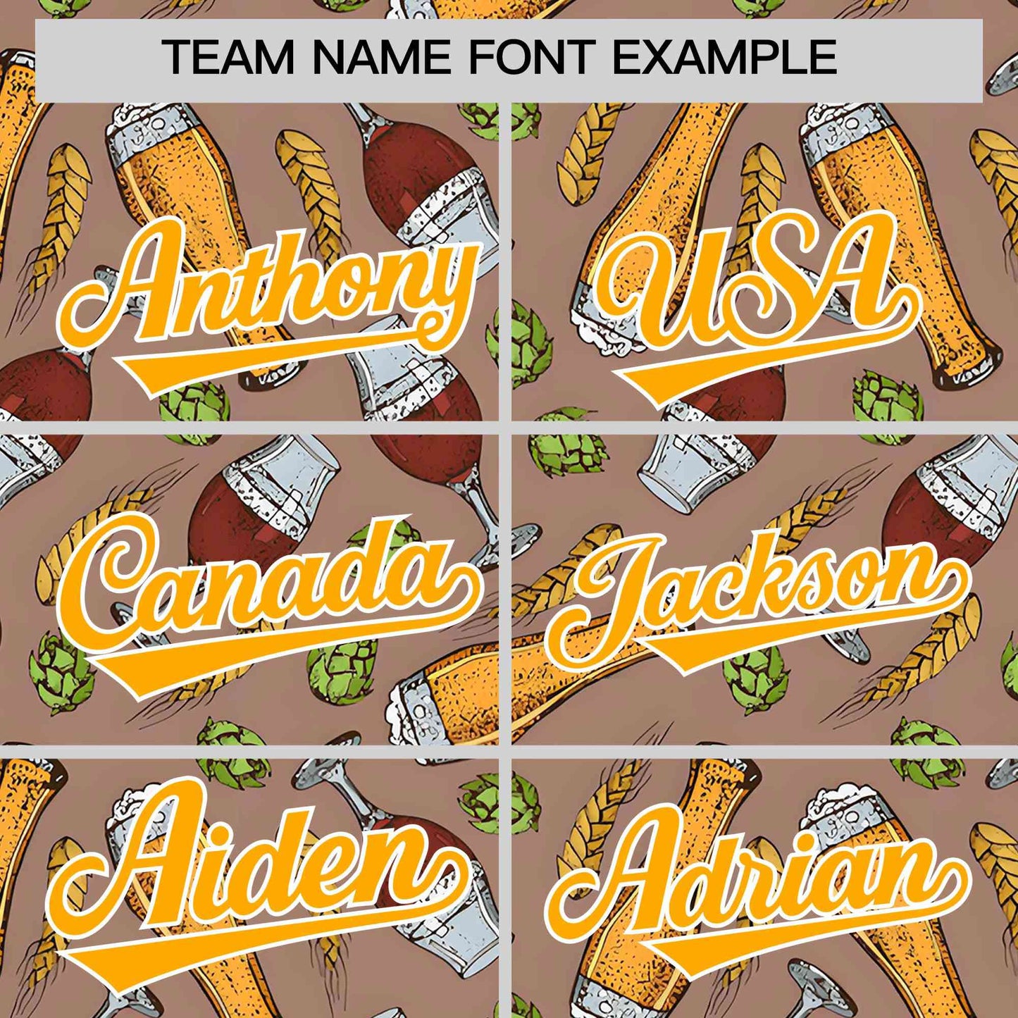 Custom Old Gold National Beer Day Personalized Beer Pattern Baseball Jersey Limited