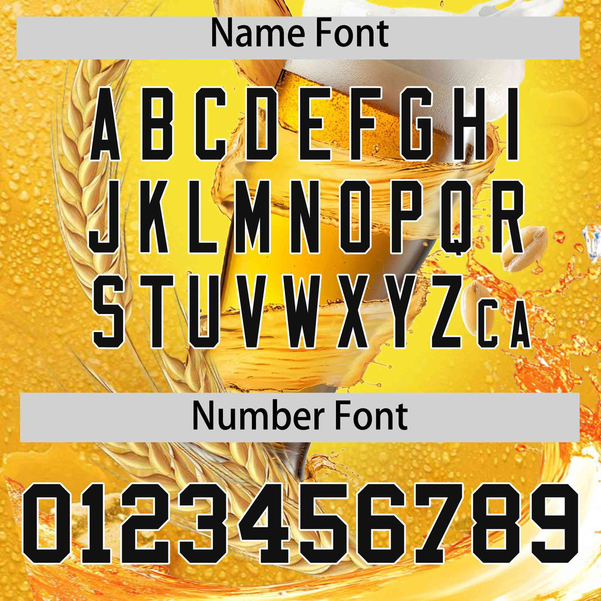 Custom Gold Black National Beer Day Personalized Beer Pattern Baseball Jersey Limited