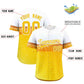 Custom Gold White National Beer Day Personalized Beer Pattern Baseball Jersey Limited