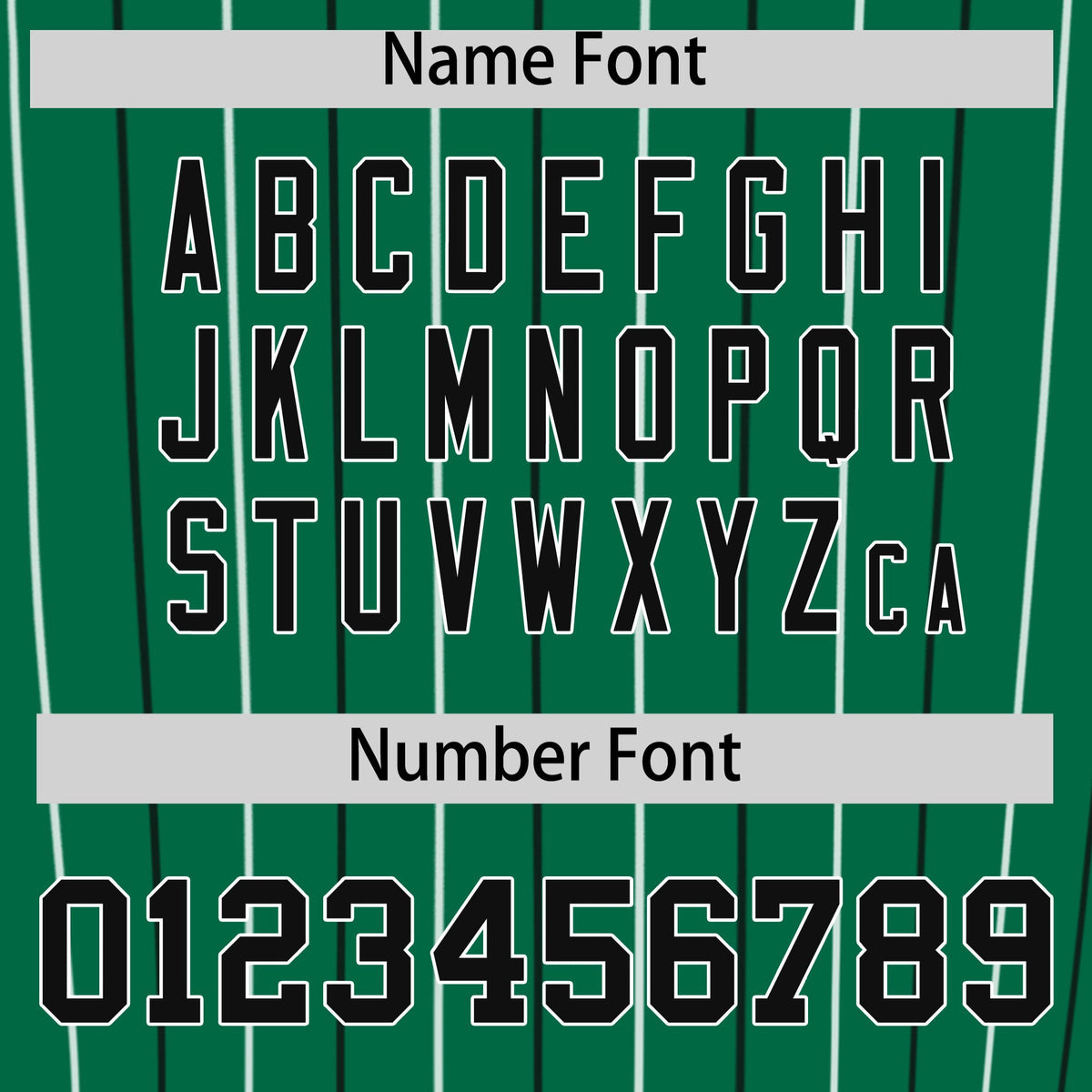 Custom Kelly Green Black and White Bi-Color Stripes Fashion Authentic Baseball Jersey Limited