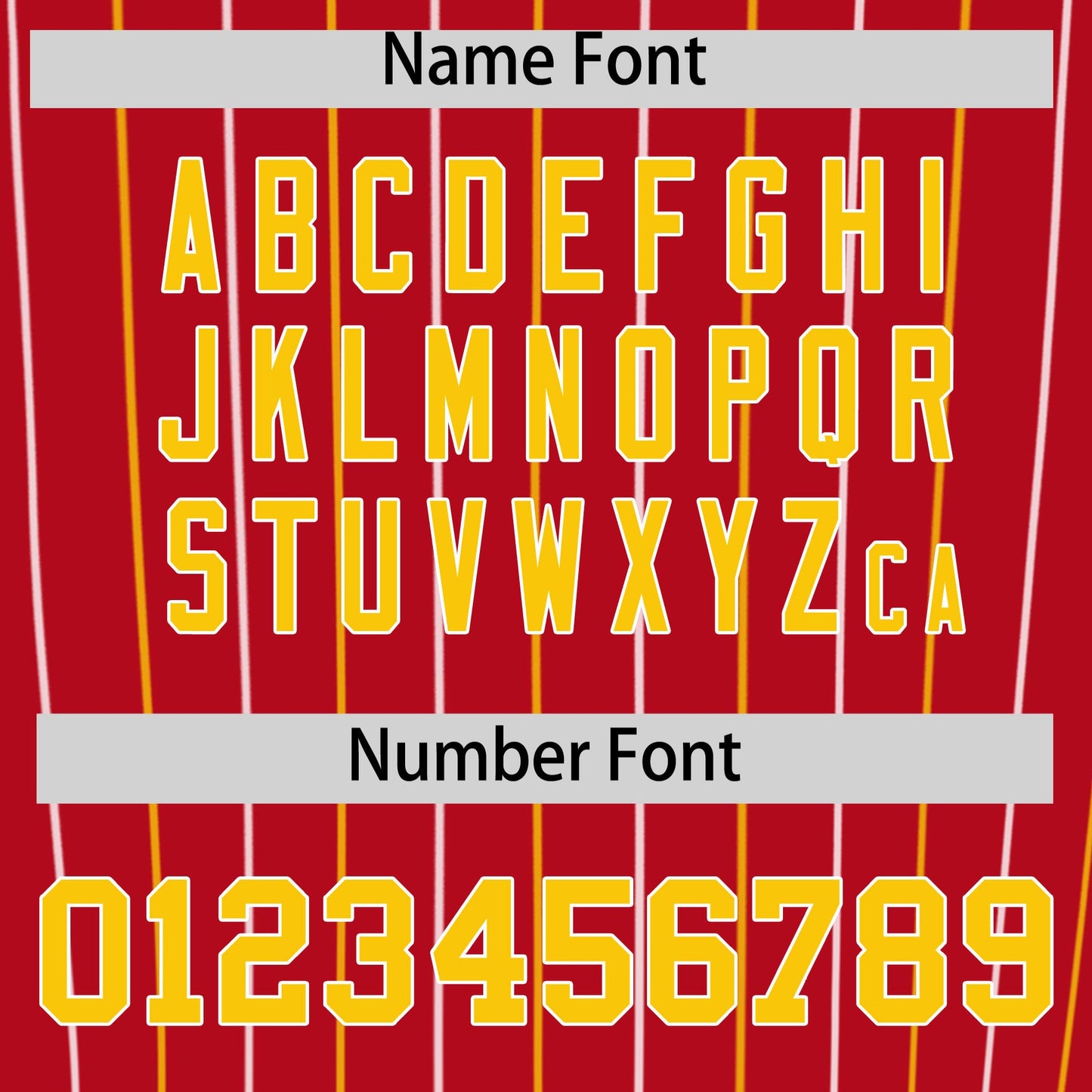 Custom Red Gold and White Bi-Color Stripes Fashion Authentic Baseball Jersey Limited