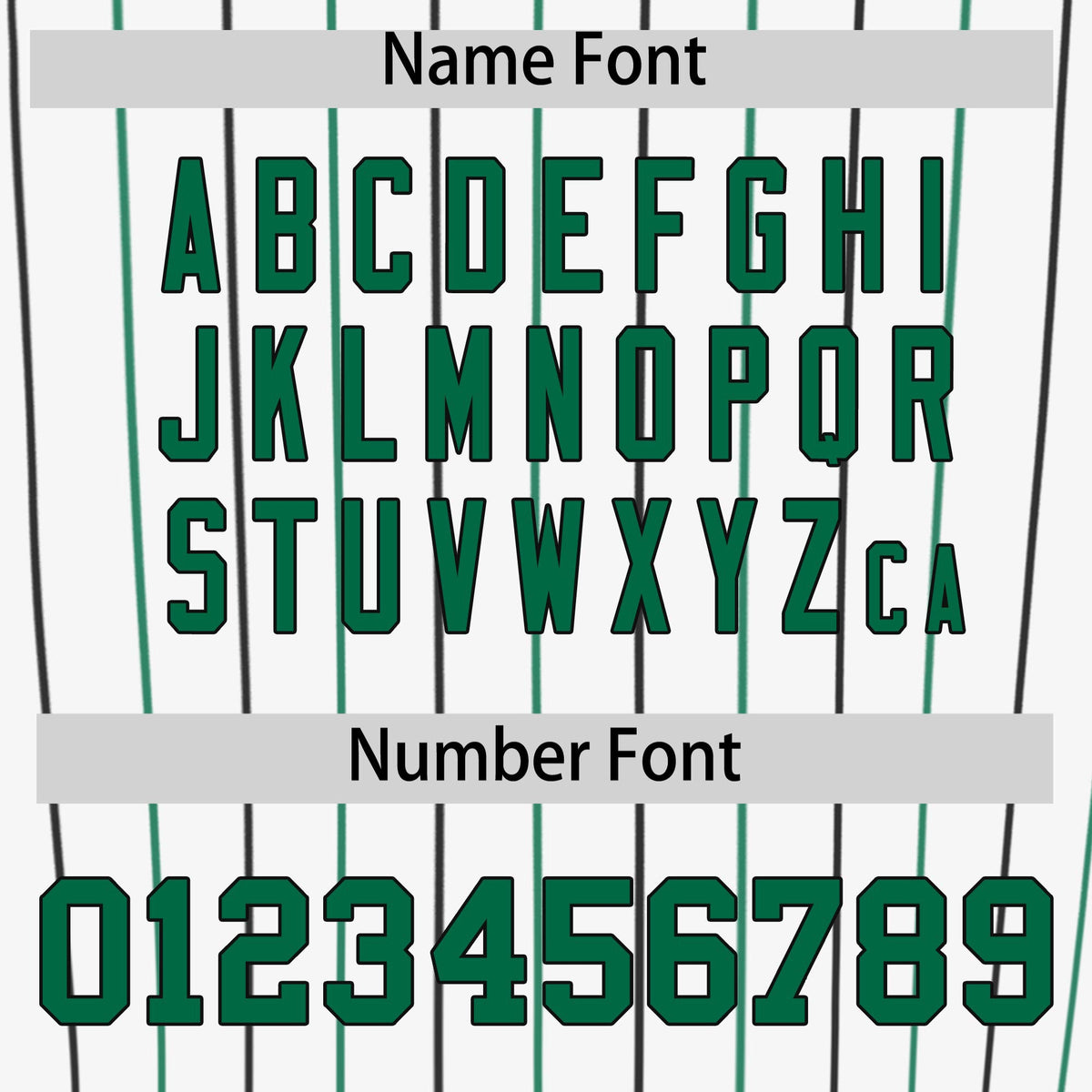 Custom White Kelly Green and Black Bi-Color Stripes Fashion Authentic Baseball Jersey Limited