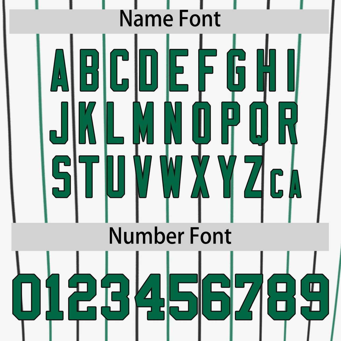 Custom White Kelly Green and Black Bi-Color Stripes Fashion Authentic Baseball Jersey Limited