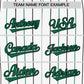 Custom White Kelly Green and Black Bi-Color Stripes Fashion Authentic Baseball Jersey Limited