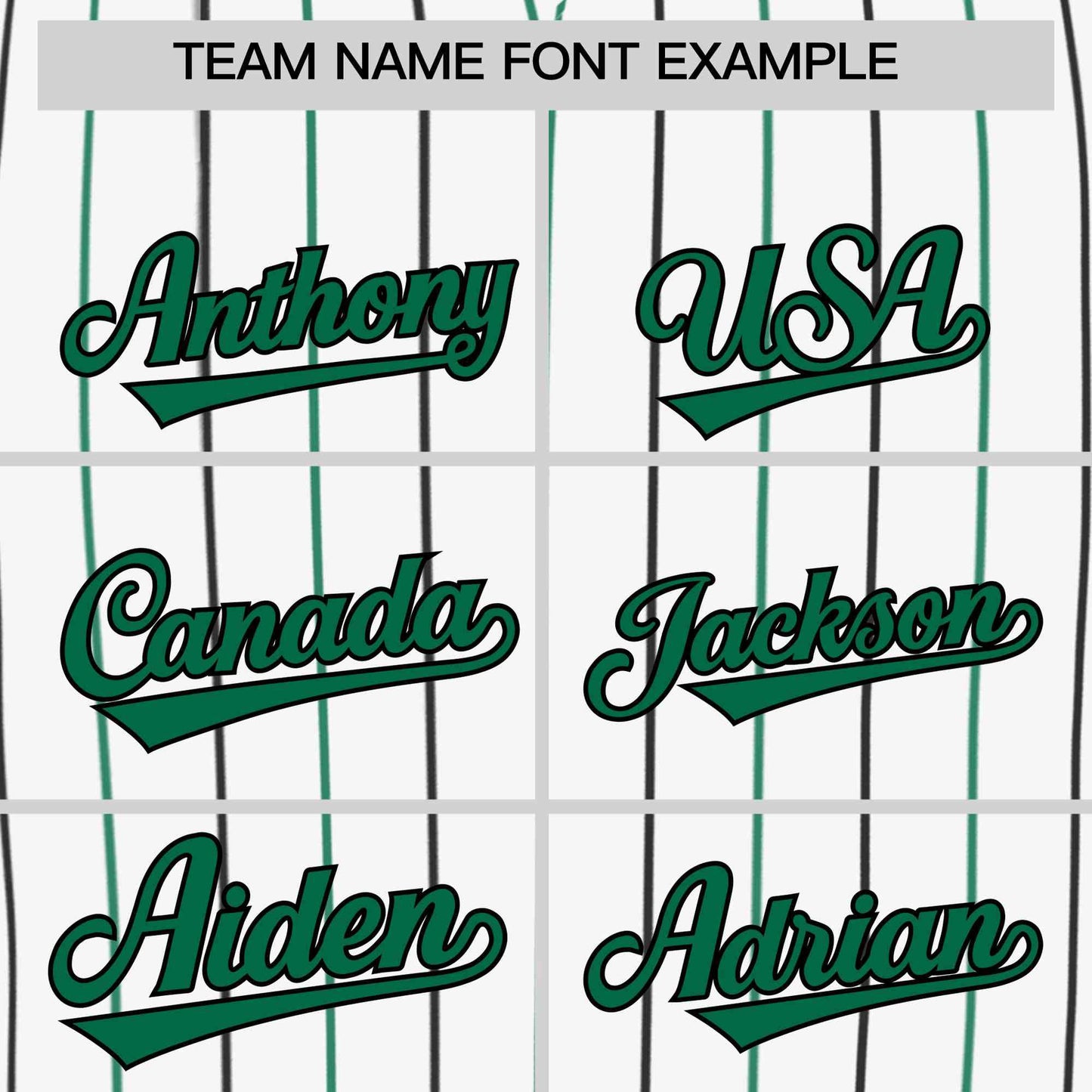 Custom White Kelly Green and Black Bi-Color Stripes Fashion Authentic Baseball Jersey Limited