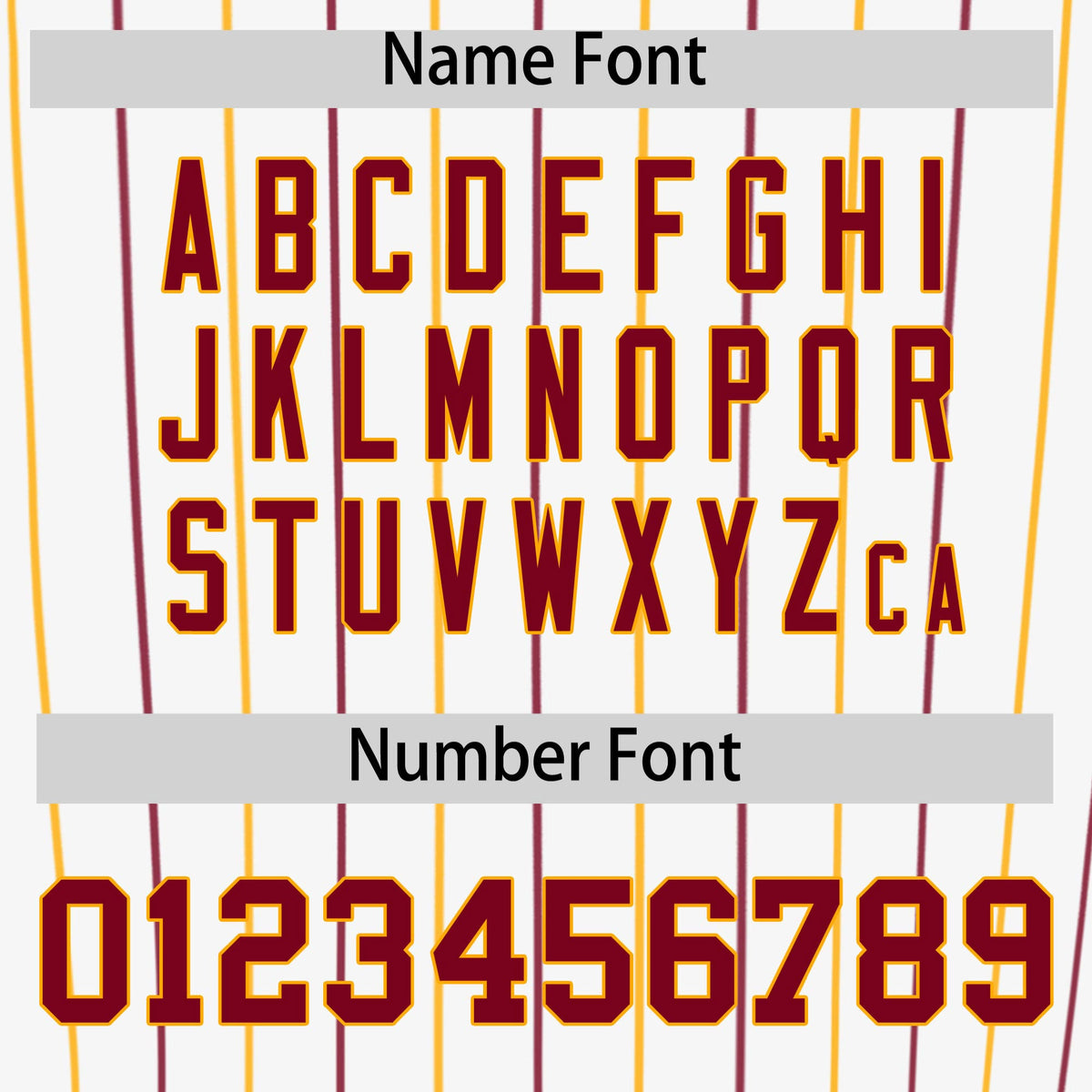 Custom White Crimson and Yellow Bi-Color Stripes Fashion Authentic Baseball Jersey Limited