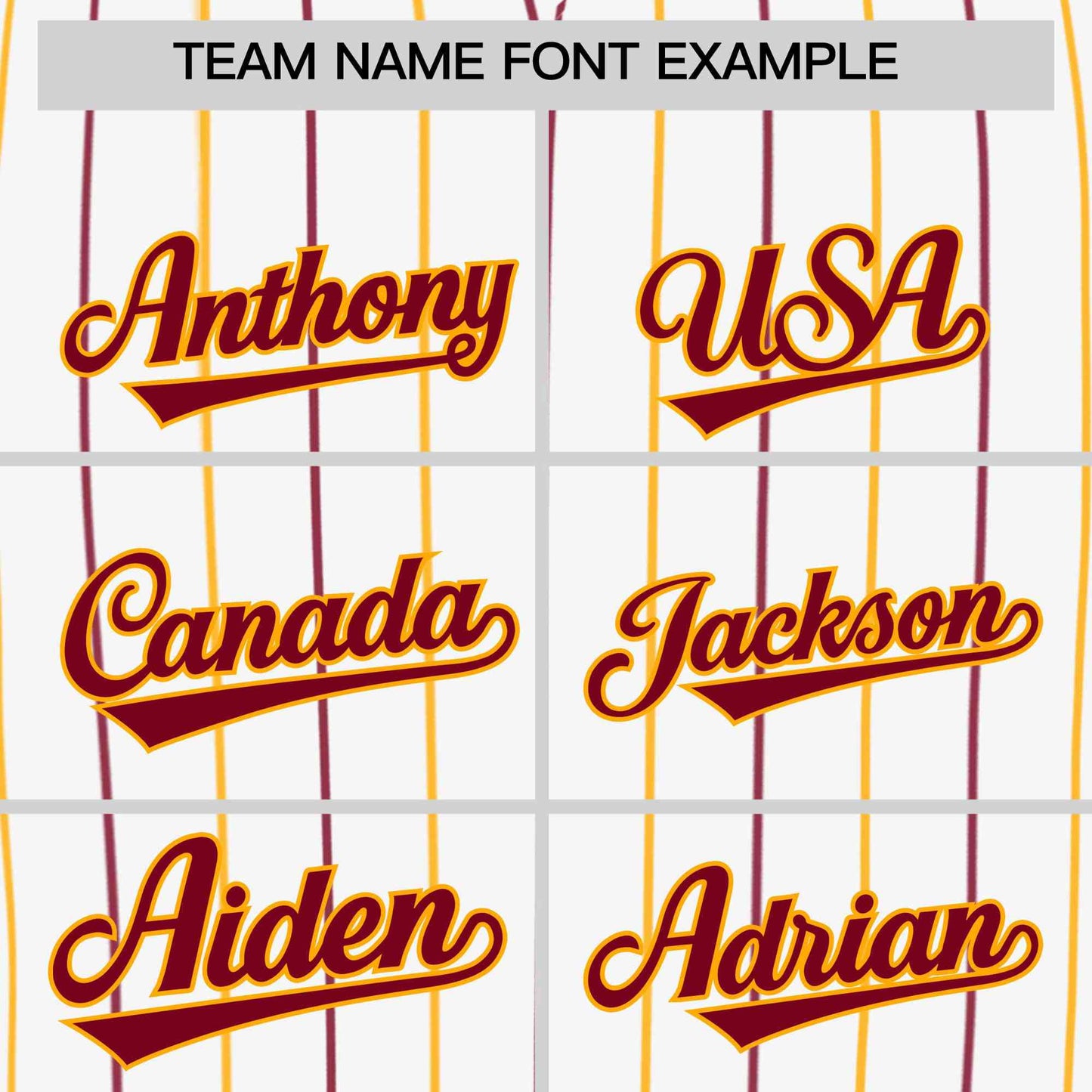 Custom White Crimson and Yellow Bi-Color Stripes Fashion Authentic Baseball Jersey Limited