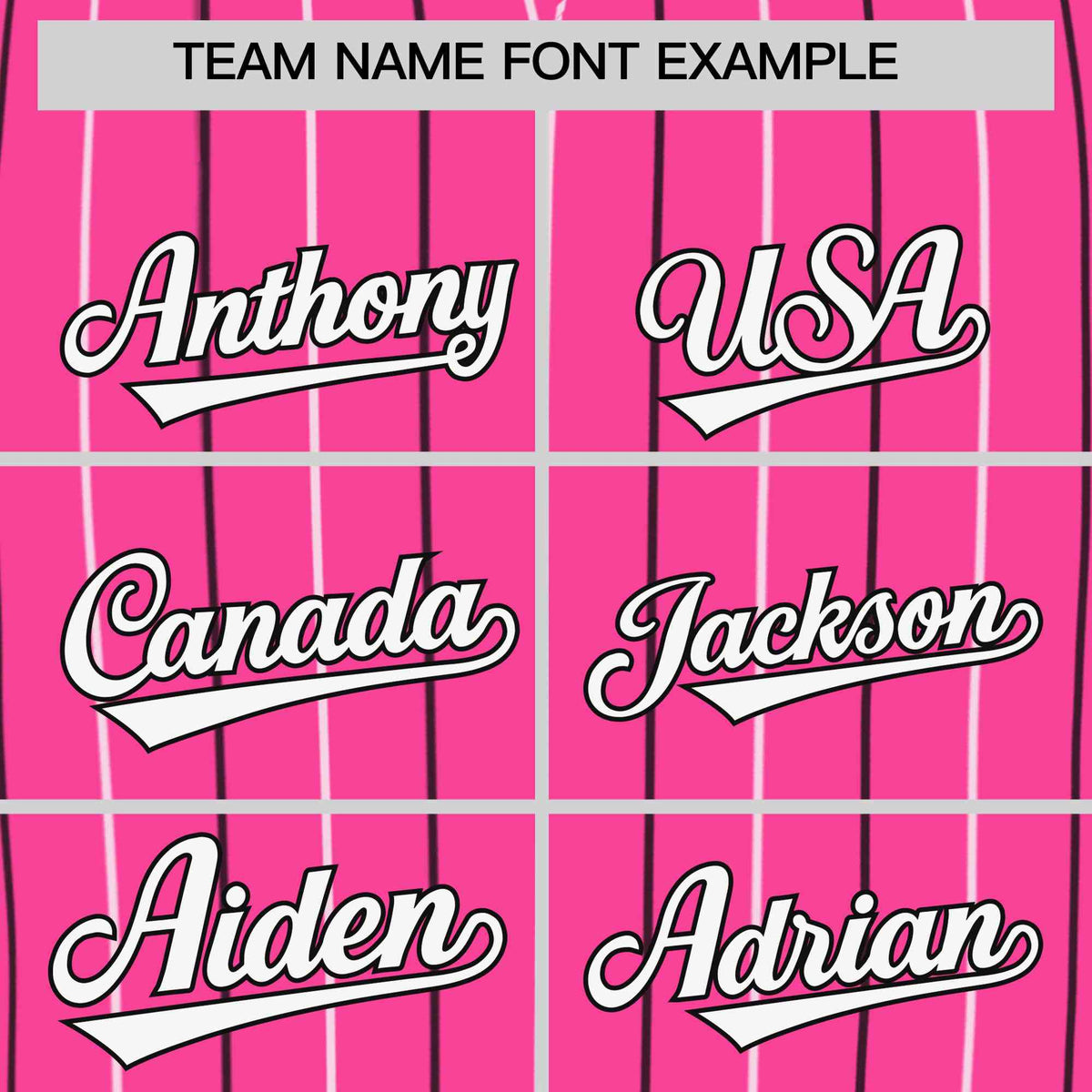 Custom Pink White and Black Bi-Color Stripes Fashion Authentic Baseball Jersey Limited