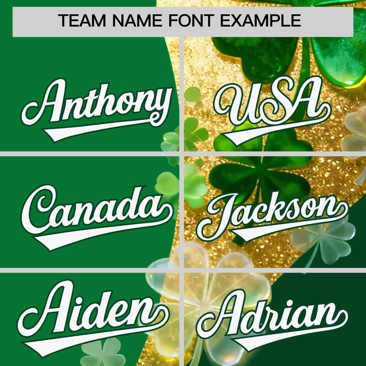 Custom Kelly Green Green St.Patrick's Day Personalized Four Leaf Clover Pattern Baseball Jersey Limited