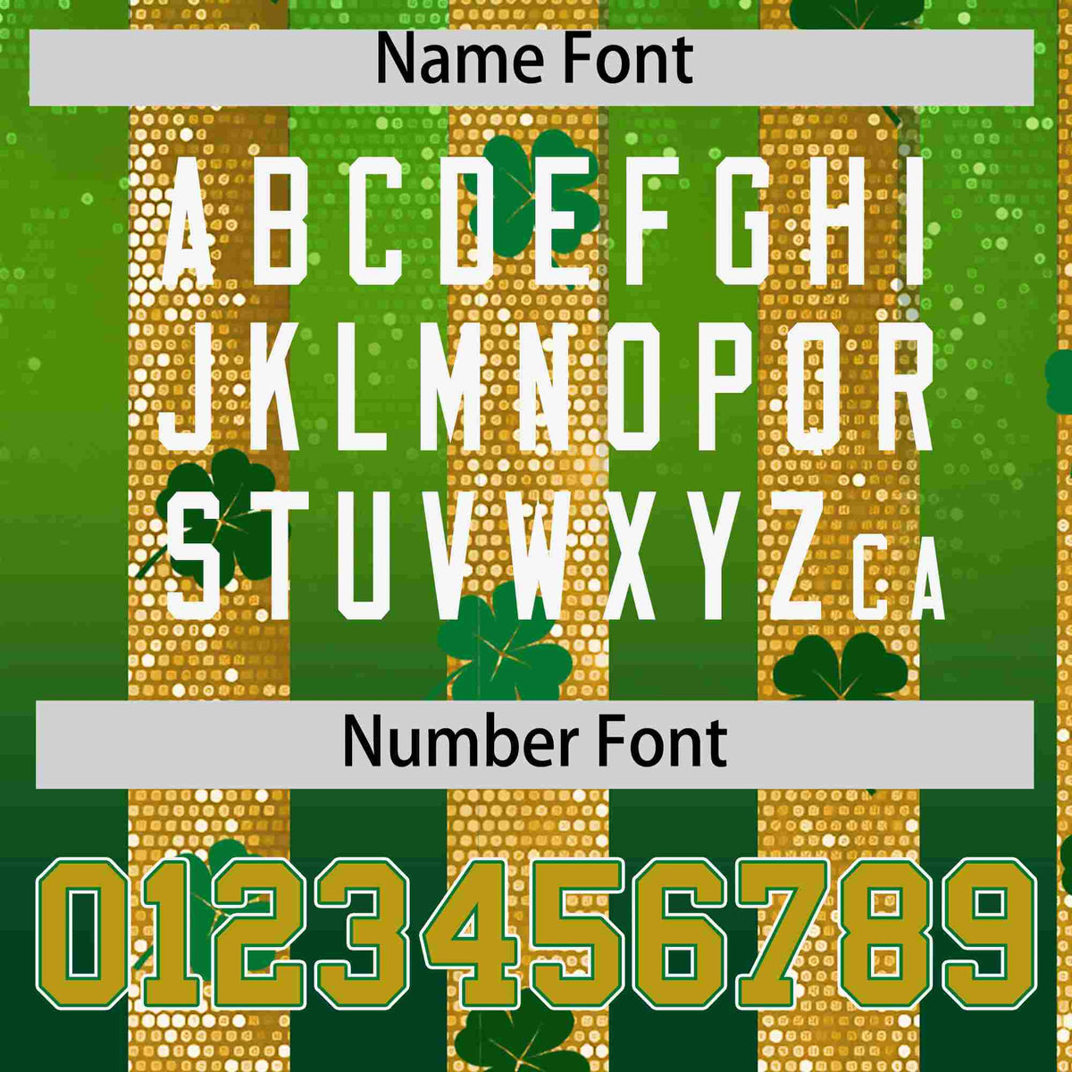 Custom Kelly Green Green St.Patrick's Day Personalized Four Leaf Clover Pattern Baseball Jersey Limited