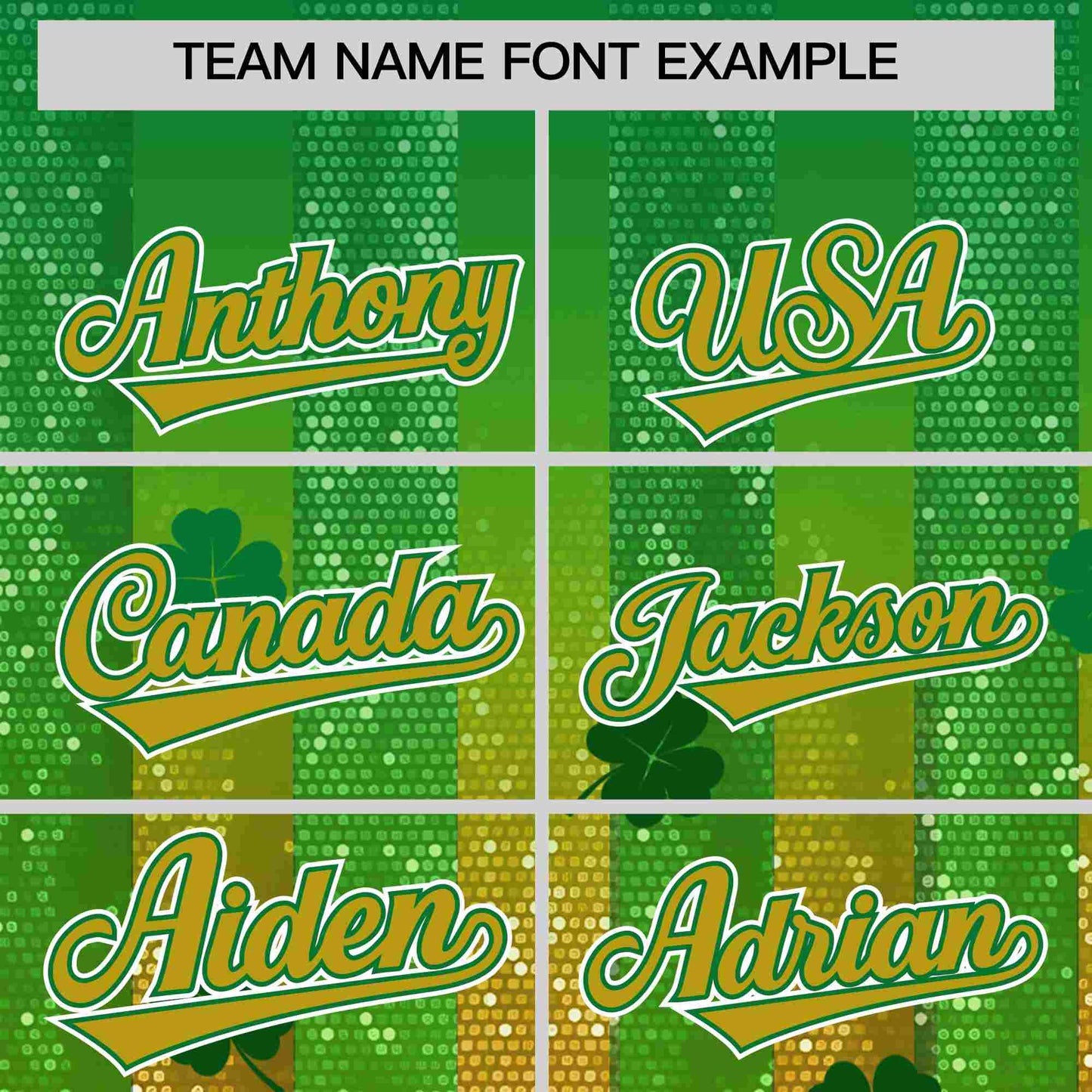 Custom Kelly Green Green St.Patrick's Day Personalized Four Leaf Clover Pattern Baseball Jersey Limited