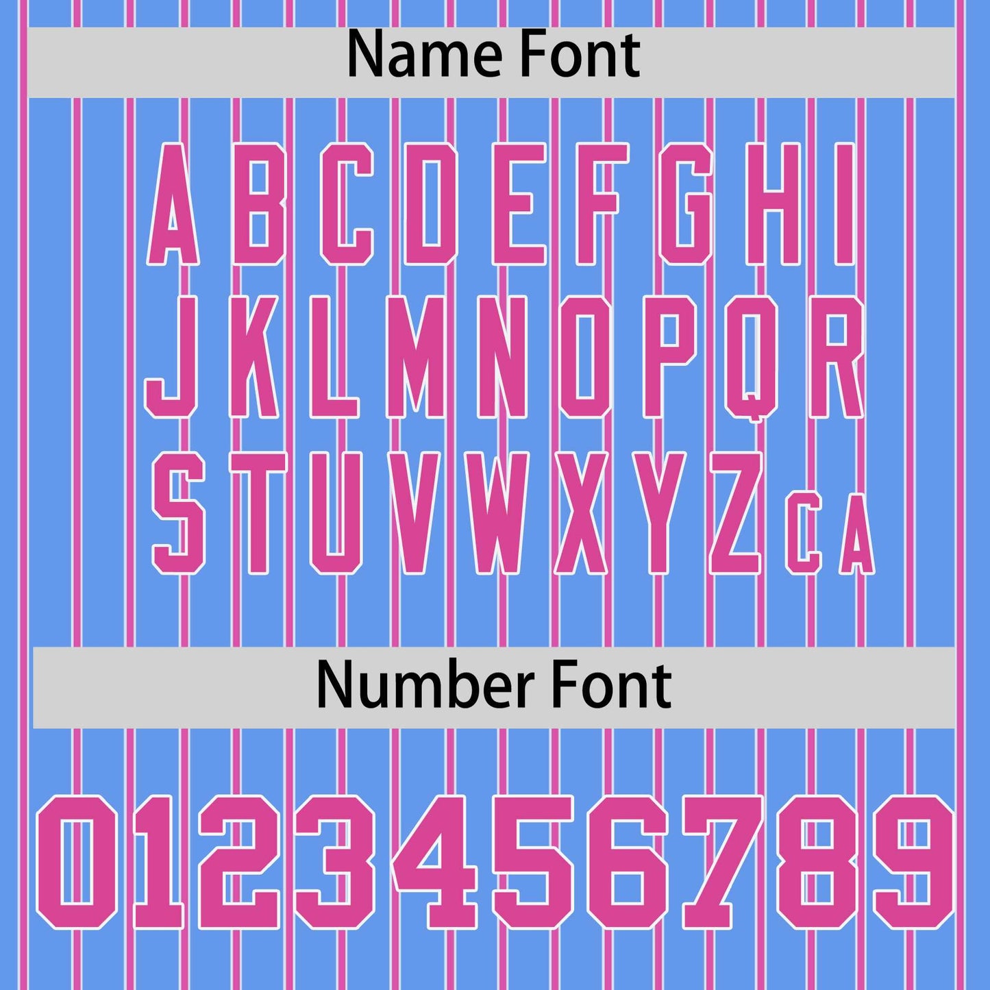 Custom Powder Blue White Tricolor Stripe Fashion Authentic Baseball Jersey Limited