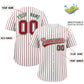 Custom White Kelly Green Tricolor Stripe Fashion Authentic Baseball Jersey Limited