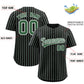 Custom Black White Tricolor Stripe Fashion Authentic Baseball Jersey Limited