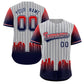 Custom Gray Minnesota-Twins City Silhouette Authentic Baseball Jersey