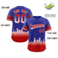 Custom Royal Chicago City Silhouette Authentic Baseball Jersey Limited