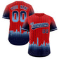 Custom Red Washington City Silhouette Authentic Baseball Jersey