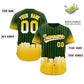Custom Green Oakland City Silhouette Authentic Baseball Jersey Limited