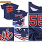Custom White American Flag Eagle Personalized Baseball Jersey Limited