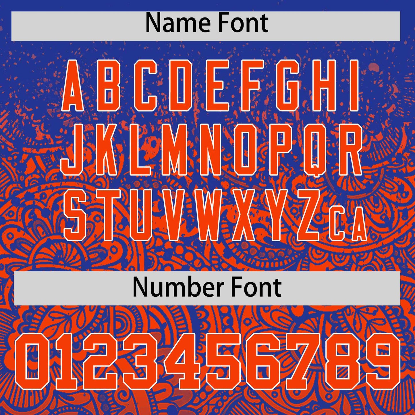 Custom Royal Orange Floral Print Pattern Full Button Gradient Fashion Baseball Jersey Limited